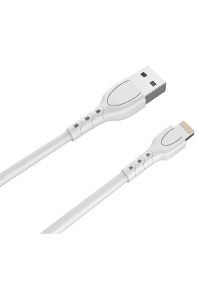 lemontti Cablu USB A la tip Lightning, 0.5m, Alb