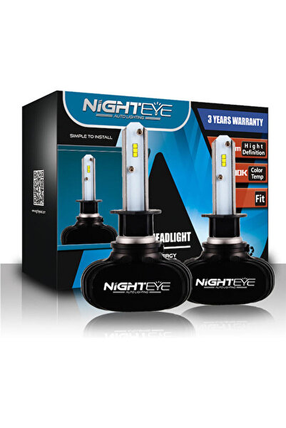 OEM Λάμπες Αυτοκινήτου H1 LED 6500K Ψυχρό Λευκό 12-24V 25W 2 τεμάχια