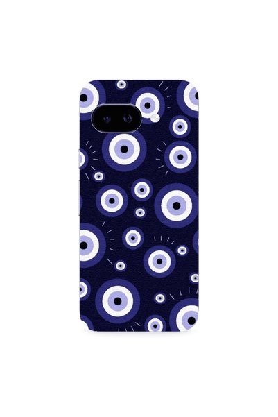Other Google PIXEL 9A Purple evil eye bead Transparent Silicone TPU Θήκη