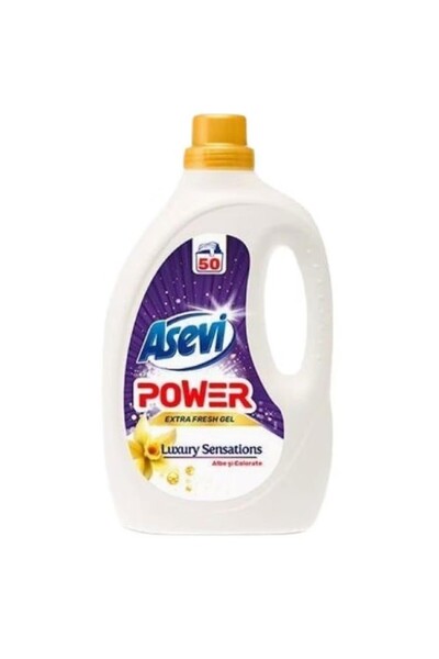 ASEVI Set 2 x Detergent de Rufe Power Luxury, 2.5 l, 50 Spalari