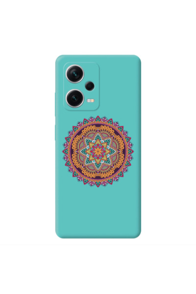 Other Xiaomi Poco X5 Mandala D102 Turquoise Colored Silicone TPU Θήκη