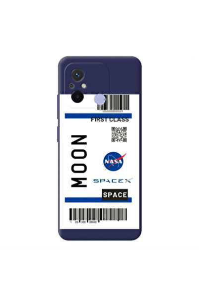 Other Xiaomi Redmi 12C Moon spacex Dark blue Colored Silicone TPU Θήκη