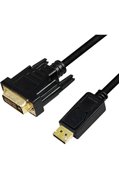LogiLink Καλώδιο DVI-D αρσενικό σε DisplayPort αρσενικό, 5μ, Μαύρο (CV0133)
