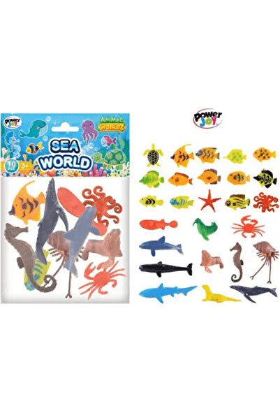 Power Joy Animal Worldz Sea World 2" 10 pc