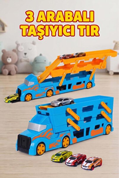 Tıfıl Toys 3 Katlı Mega Tır Rampalı Otopark - 46.7cm, 37 Araç Kapasiteli 3 Ar...