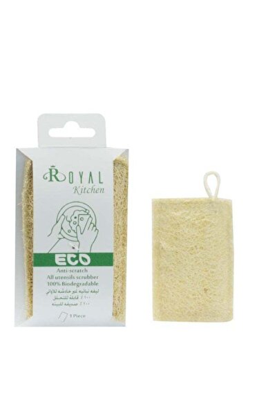Royal 100% Natural Loofah Kitchen Scrubber 1pc | Eco-Friendly Scrubber for Ev...