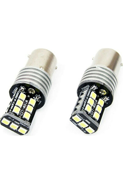 AMIO Λάμπες Αυτοκινήτου P21W-BA15S-1156 Canbus LED 6000K Ψυχρό Λευκό 12-24V 7...