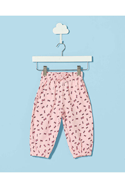 REDTAG Infant Girls Pink Printed Track Pants