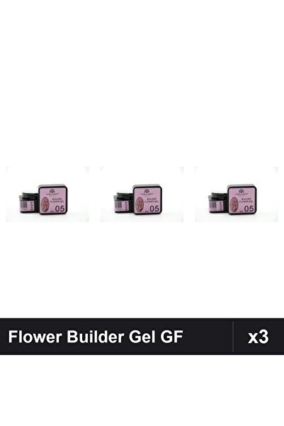 global fashion Set 3 Flower Builder Gel 8ml Nr.05 Constructie Unghii UV