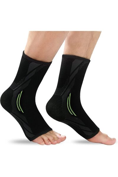 Arabest 1 Pair Ankle Brace Compression Sleeve,for Sprained Ankle,Injury Recov...