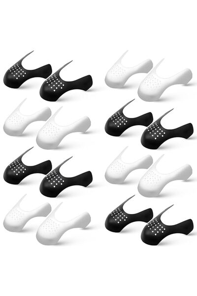 Arabest 8 Pairs Shoe Toe Crease Protector,Anti-Wrinkle Sneaker Guards,Black &...