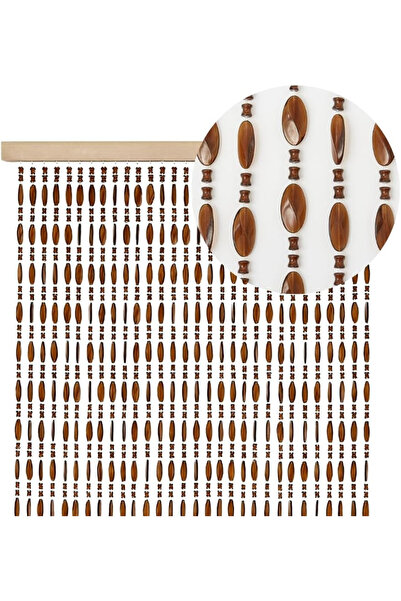 OEM Perdea de ușă cu mărgele din PVC, 90 x 195 cm