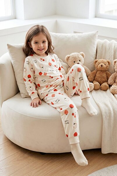 Pina Kids Girl's Cotton Patterned Pajama Set Tkm1018