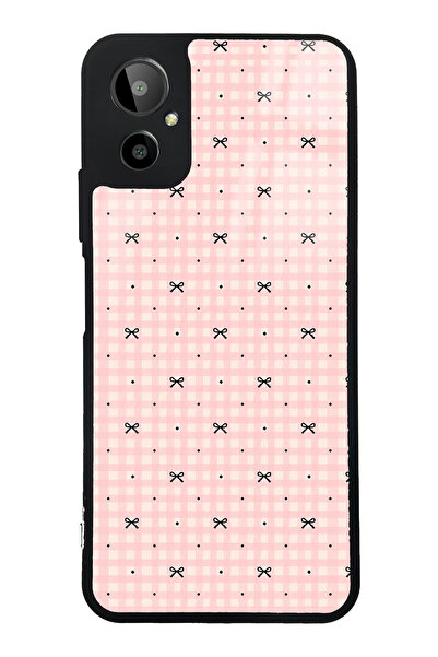 Spoyi Gm 23 SE Pink Coquette Pattern Tasarımlı Glossy Telefon Kılıfı