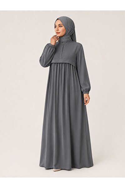 Mercan Hijab Medina Silk Dress with Zipper