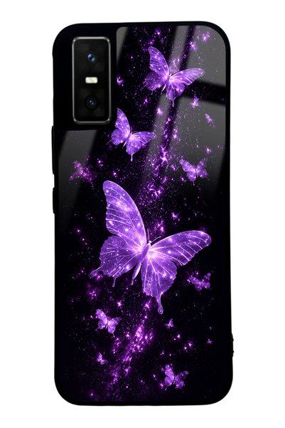 Spoyi Infinix Gt 30 Pro Purple Galaxy Butterfly Design Glossy Phone Case