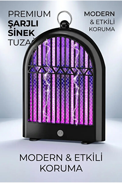 Eco Lounge Şarjlı Sinek Savar Lamba Mor Işıklı Dekoratif Haşere Öldürücü Gece...