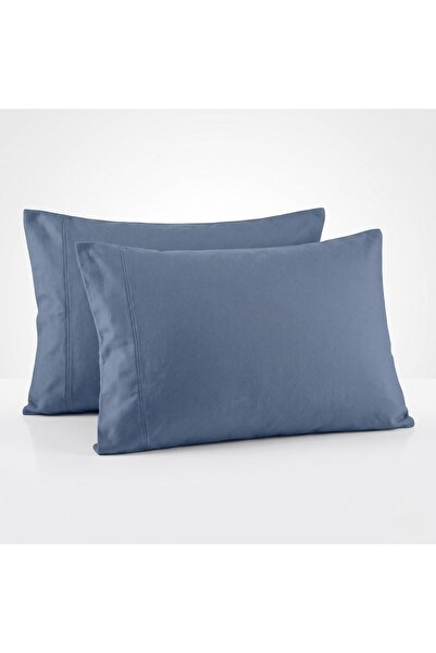 %100 Pamuk Flanel Yastık Kılıfı 2'li Set 50x75 cm Yumuşak Kışlık Ağzı Açık Kolay Kullanım