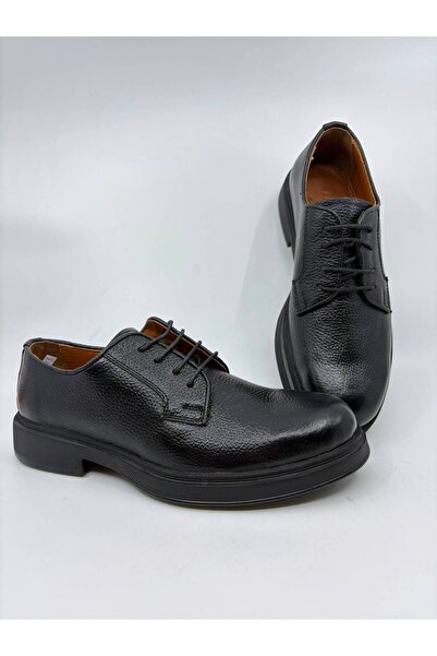 Papuccu Black Men's Leather Shoes