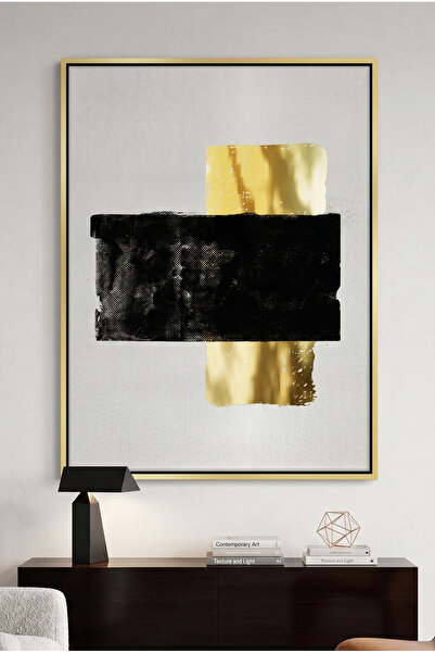 Jasmine Art High Contrast Modern Geometric Wall Art | Framed Canvas Print wit...