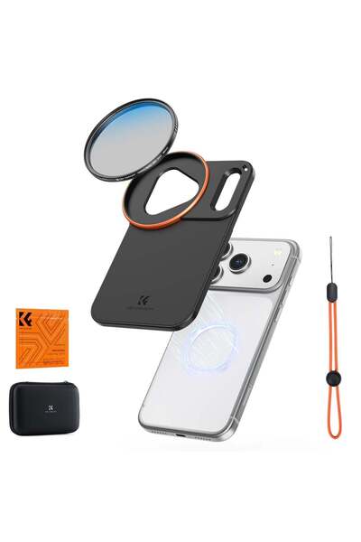 K&F CONCEPT iPhone 17 Pro Max için CPL Filtre + Manyetik Filtre Montaj Adaptörü