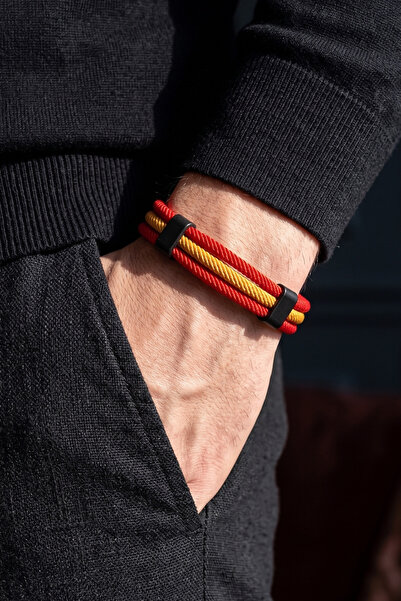 Solfera Spain Spain Football Fan National Team Trophy Magnet Men's Bracelet M...