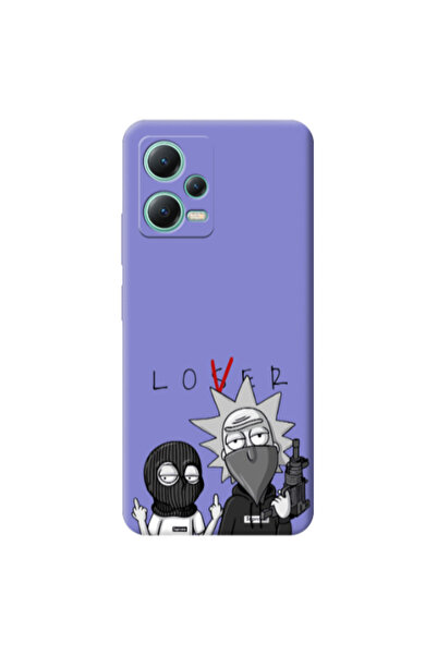Other Xiaomi Redmi Note 12 Pro 5G Rick Loser Purple Colored Silicone TPU Θήκη