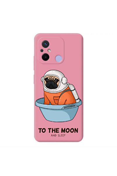 Other Xiaomi Redmi 12C To the moon Pink Colored Silicone TPU Θήκη