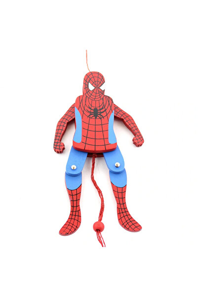 Lovesta Home Wooden Swinging Spiderman Figure