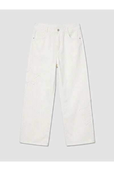 LC Waikiki I Wide-Leg Embroidered Girls' Trousers from Freezen Store