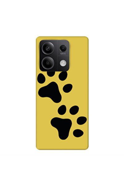 Other Xiaomi Redmi Note 13 5G Paws Yellow Colored Silicone TPU Θήκη