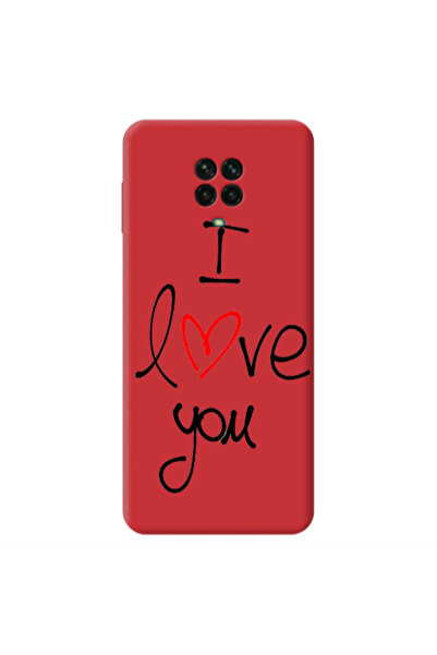 Other Xiaomi Redmi Note 9 Pro i love you Red Colored Silicone TPU Θήκη