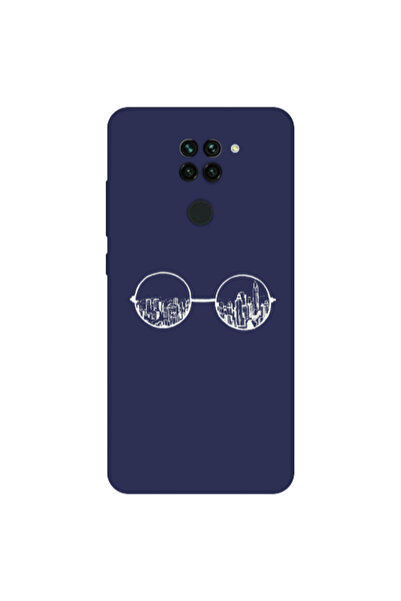 Other Xiaomi Redmi Note 9 Sunglasses Dark blue Colored Silicone TPU Θήκη
