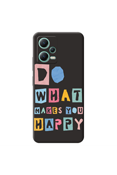 Other Xiaomi Redmi Note 12 Pro 5G Do What Makes Black Colored Silicone TPU Θήκη