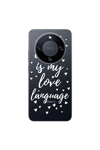 Other Honor Magic 8 Lite Coffe is my love language Transparent Silicone TPU Θήκη