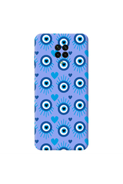 Other Xiaomi Redmi Note 9 Pro Heart Eye Light Purple Colored Silicone TPU Θήκη