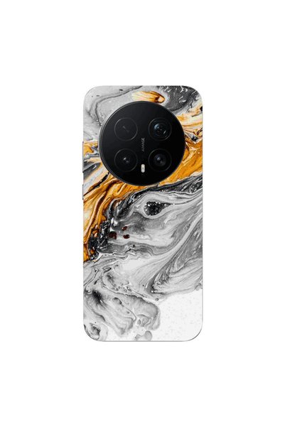 Other Honor Magic 8 Lite Pro Marble gray Patern Transparent Silicone TPU Θήκη