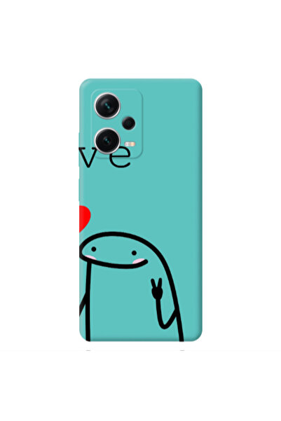 Other Xiaomi Poco X5 Love 2 Turquoise Colored Silicone TPU Θήκη