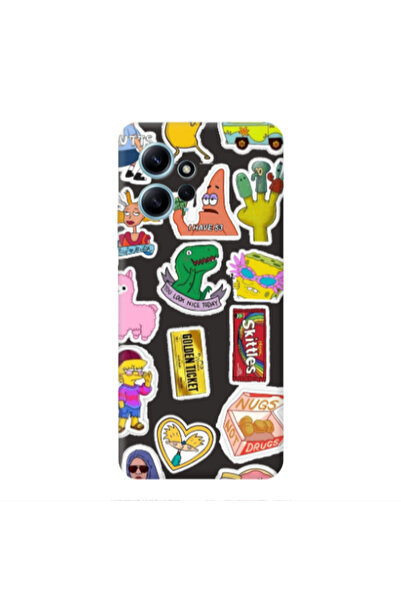 Other Xiaomi Redmi Note 12 4G best cartoons Black Colored Silicone TPU Θήκη