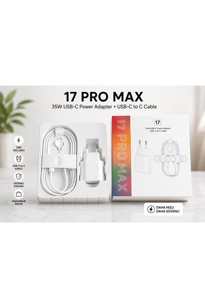COSTER Iphone 15 16 17- 15 16 17 Pro-15 16 17 ProMax-Air 16e/Uyumlu Hızlı Şar...