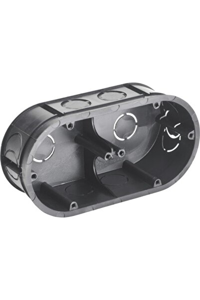 OEM Doză dublă îngropată pentru aparataje eBULL 130x65 mm neagră