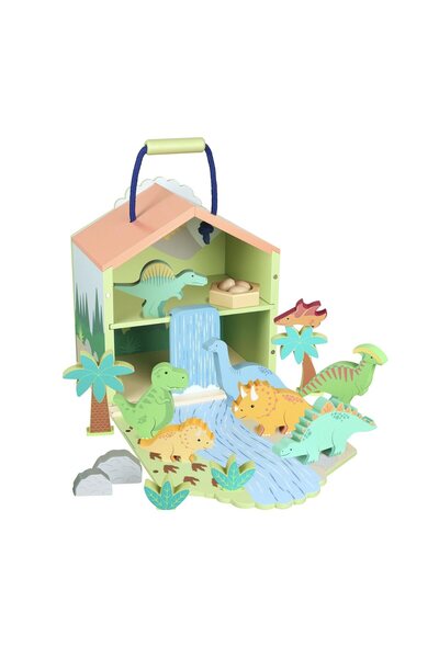 Orange Tree Toys Ξύλινο Σετ Παιχνιδιού με Δεινόσαυρους (FSC) ® )