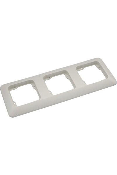 OEM Roth Lange Βασικό πλαίσιο για 3 συσκευές, οριζόντια/κάθετη τοποθέτηση, λευκό