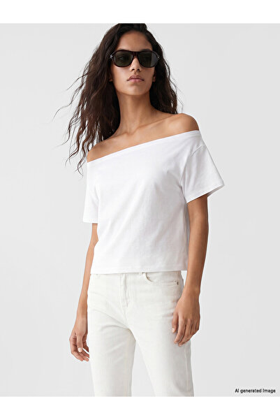 LC Waikiki Vizyon New Season Boat Neck Oversize Soft Touch Women's T-Shirt