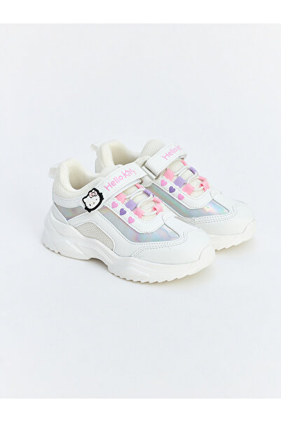 LC Waikiki Ekru Hello Kitty Baskılı KIz Çocuk Spor Ayakkabı