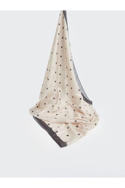 LC Waikiki Lcw Modest Brown Polka Dot Women's Shawl