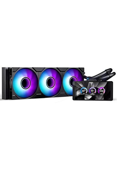 Phanteks Glacier One 360M25 Υγρή Ψύκτρα CPU LCD, 6 " IPS, 3x 120mm D-RGB, Μαύρο