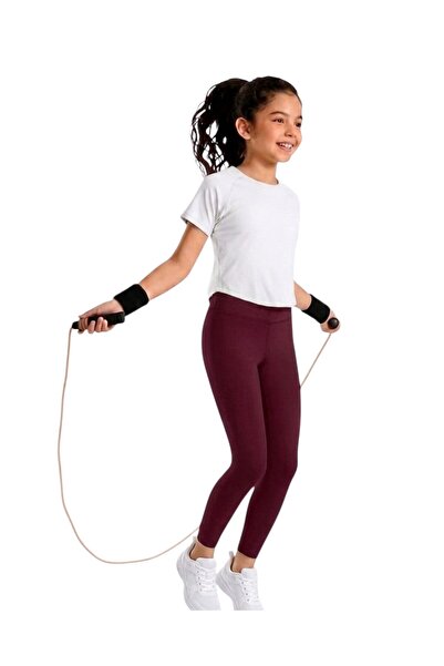 ERDEM KIDS Girls' High Waist with Pockets, Casual, Running, Walking, Yoga, Sp...