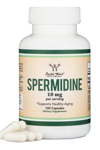 Double Wood Supplements Spermidine 10mg, *Supports Healthy Aging, 120 Capsules