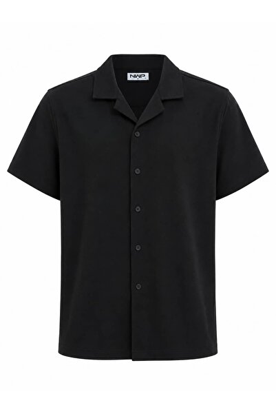 ERKEK PREMİUM KÜBA YAKA COTTON KISA KOL GÖMLEK